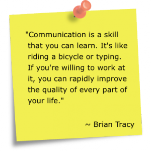 communication is a set of skills you can learn.